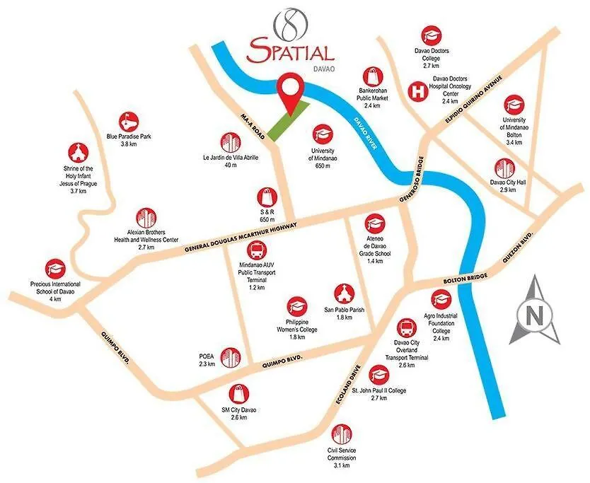 2 Bedroom Condo Unit At 8 Spatial Davao City 0*,  الفلبين